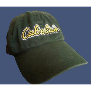 Hat/Cap  Men's Cabela's World's Foremost Outfitters Strapback Green Canvas